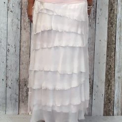 Imagine - Pink Blush Fifi Flapper Silk Skirt 10IM2272P