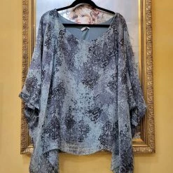 Jenny Jazz Rosa Jojo - Sage Green, Coral Or Pink Silk Top LO-8183H Imagine Fashion Linen & Silk