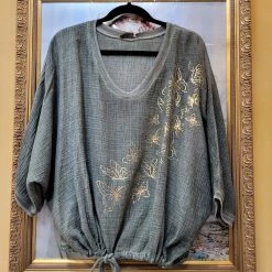 Jenny Jazz Rosa Jojo - Sage Butterfly Top MK-D2677