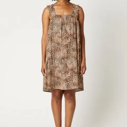 SALE - Eb & Ive - Nala Midi Dress - Cheetah