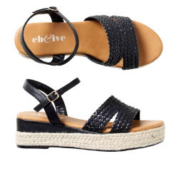 Eb & Ive - Wilder Wedge - Black Shoes