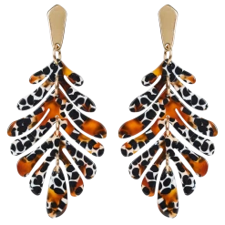 Tea Lily Eb & Ive - Villager Fern Earring Tan 2469703