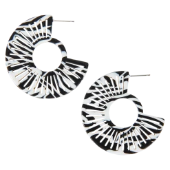 Tea Lily Eb & Ive - Tribal Lines Earring Zebra 2470702
