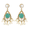 Tea Lily Eb & Ive - Lustre Stone Earring Turquoise Pearl 2471401