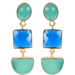 Tea Lily Eb & Ive - Lustre Luxe Earring Turquoise 2471501