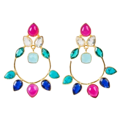 Tea Lily Eb & Ive - Lustre Luxe Earring Turquise Flamingo 2471502