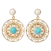 Tea Lily Eb & Ive - Lustre Luxe Earring Turquoise Pearl 2471503