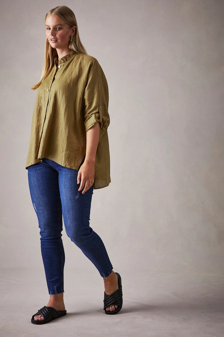 Eb & Ive - Capella Frill Shirt - Dijon - One Size 7 Eb & Ive - Capella Frill Shirt - Dijon - One Size