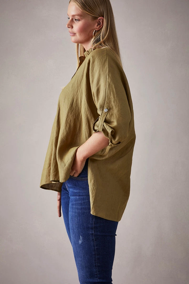 Eb & Ive - Capella Frill Shirt - Dijon - One Size 5 Eb & Ive - Capella Frill Shirt - Dijon - One Size