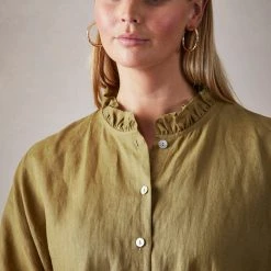 Eb & Ive - Capella Frill Shirt - Dijon - One Size 15 Eb & Ive - Capella Frill Shirt - Dijon - One Size