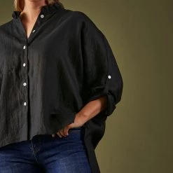 Eb & Ive - Capella Frill Shirt - Raven - One Size 9 Eb & Ive - Capella Frill Shirt - Raven - One Size