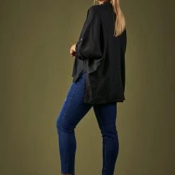 Eb & Ive - Capella Frill Shirt - Raven - One Size 10 Eb & Ive - Capella Frill Shirt - Raven - One Size