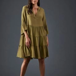 Eb & Ive - Bangalay Dress - Dijon