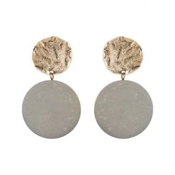 Tea Lily Eb & Ive - Hubert Drop Earring - Chain, Wood Or Stack
