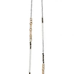 Tea Lily Eb & Ive - Qualia Beaded Necklace - Oyster Or Pebble