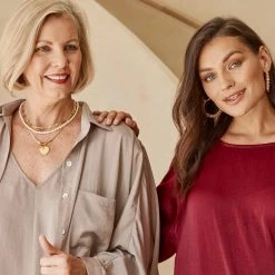 Tea Lily Eb & Ive - Ceduna Necklace - Gold Disc, Pearl Or Gold Heart