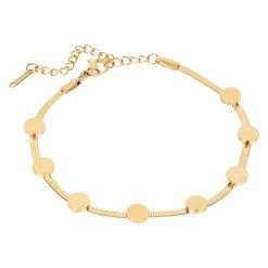 Tea Lily Eb & Ive - Ceduna Bracelet - Gold Disc, Pearl Or Gold Heart