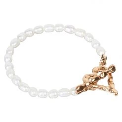 Tea Lily Eb & Ive - Ceduna Bracelet - Gold Disc, Pearl Or Gold Heart