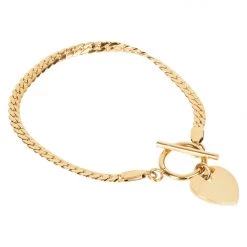 Tea Lily Eb & Ive - Ceduna Bracelet - Gold Disc, Pearl Or Gold Heart