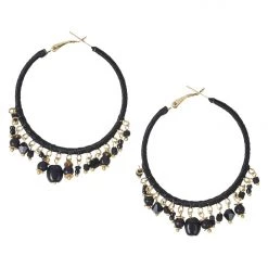 Tea Lily Eb & Ive - Banksia Beaded Earring - Dijon Or Ebony
