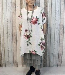 Imagine Fashion Linen & Silk Imagine - Mocha Aisha Under Dress 31IM68110M