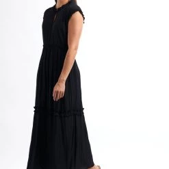 SALE - Foil - Frills And Boon Dress - True Navy CFO6515 Foil Clothing