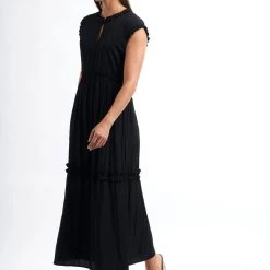 SALE - Foil - Frills And Boon Dress - True Navy CFO6515 Foil Clothing