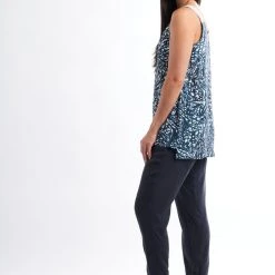 SALE - Foil - Against The Grain Top - Rainforest CFO6641