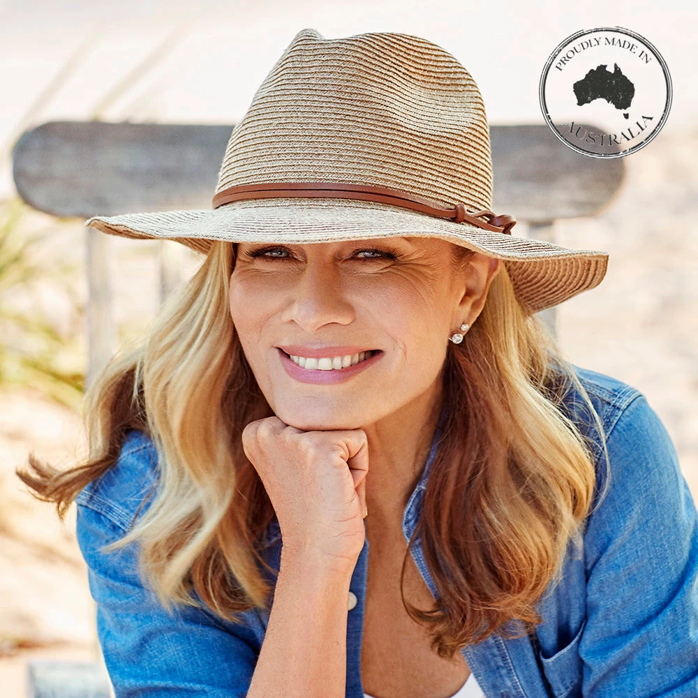 Canopy Bay By Deborah Hutton - Hat - Bedarra - Natural W Tan Trim 6 Canopy Bay By Deborah Hutton - Hat - Bedarra - Natural W Tan Trim
