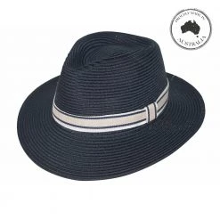 Canopy Bay By Deborah Hutton - Hat - Huntingdale - Navy/White/Light Taupe 14 Canopy Bay By Deborah Hutton - Hat - Huntingdale - Navy/White/Light Taupe