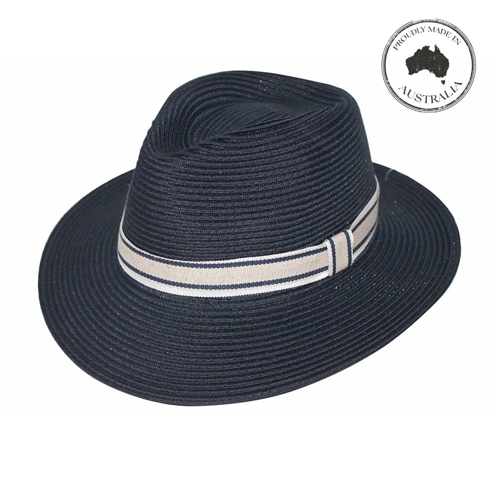 Canopy Bay By Deborah Hutton - Hat - Huntingdale - Navy/White/Light Taupe 8 Canopy Bay By Deborah Hutton - Hat - Huntingdale - Navy/White/Light Taupe