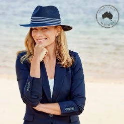 Canopy Bay By Deborah Hutton - Hat - Bonville - Navy/White