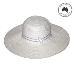 Canopy Bay By Deborah Hutton - Hat - Carla - Ivory W Stripe Trim
