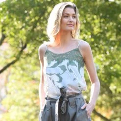 Maud Dainty SALE - MA Dainty - TAMBOURINE - Cami - Rose DTY00896Z