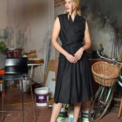 Maud Dainty SALE - MA Dainty - DEUCE DRESS - Black B-DTY03319