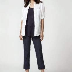 Verge + Lilac & Sage Verge Acrobat 7/8 Pant - Black, White