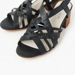 Grandco SALE - Walnut - Alice Heel - Black Boho Accessories