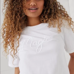 SALE - Binny - "MAGIC." 100% Cotton Jersey Embroidered Tee