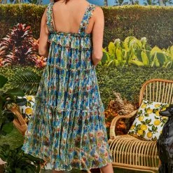 Trelise Cooper SALE - Coop - What's Flowing On Dress - Blue Coop By Trelise Cooper