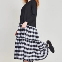 Trelise Cooper Curate - Easy Breezy Dress - Black Check Curate By Trelise Cooper
