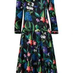 Trelise Cooper Curate - Sir Flouncalot Dress - Black Lily Floral