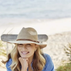 Canopy Bay By Deborah Hutton - Hat - Bedarra - Natural W Tan Trim