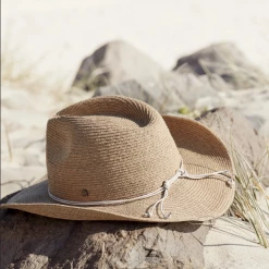 Canopy Bay By Deborah Hutton - Hat - Bedarra II - Natural W White Trim