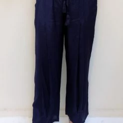 SALE - Naudic - Dolca Pant - Shantung Block Navy Naudic & Vintage By Naudic
