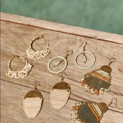 Tea Lily Eb & Ive - Jungle Earring Brass 2470501 10 Tea Lily Eb & Ive - Jungle Earring Brass 2470501