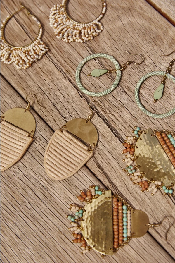 Tea Lily Eb & Ive - Jungle Earring Brass 2470501 7 Tea Lily Eb & Ive - Jungle Earring Brass 2470501