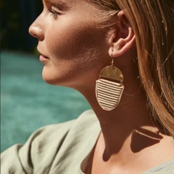 Tea Lily Eb & Ive - Jungle Earring Brass 2470501