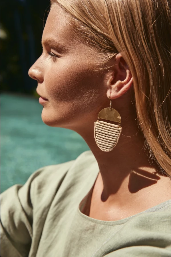 Tea Lily Eb & Ive - Jungle Earring Brass 2470501 3 Tea Lily Eb & Ive - Jungle Earring Brass 2470501