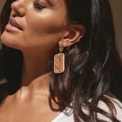 Tea Lily Eb & Ive - Kala Fax Shell Earring 2469801