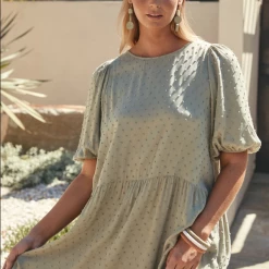 Tea Lily Eb & Ive - Kala Stack Earring Sage 2469902